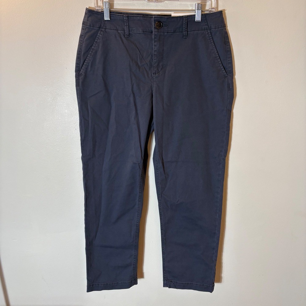 LOFT The‎ Slim Curvy Pants Size 6 Dark Gray Charcoal Chino Trousers NWT